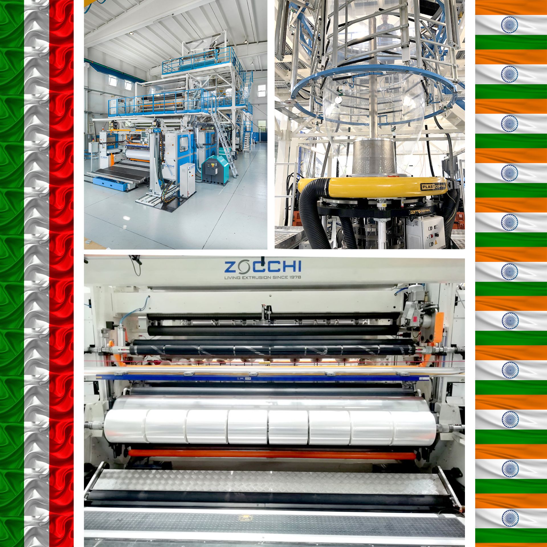 One of our blown film lines tested in India